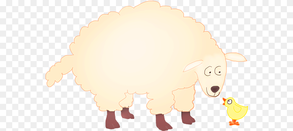 Easter Lamb And Chicken Sheep, Animal, Bird, Baby, Person Free Transparent Png