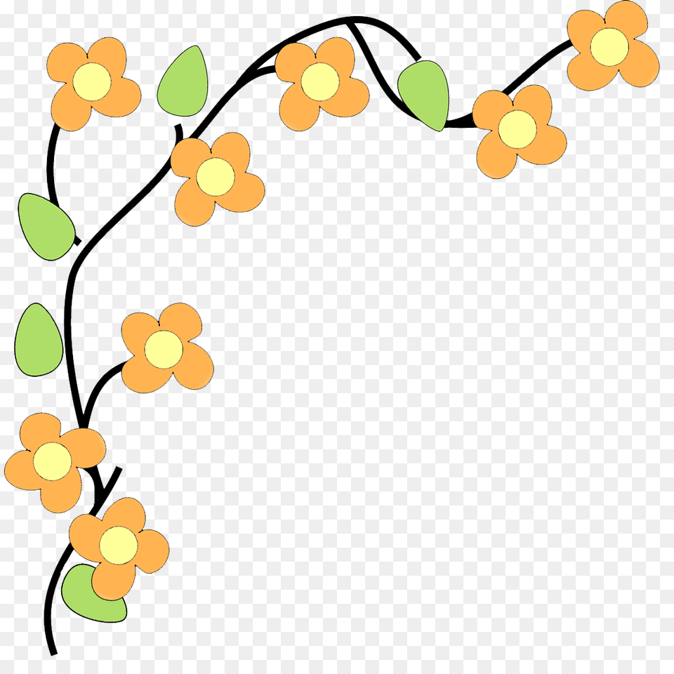 Easter Lily Border Clip Art, Floral Design, Pattern, Graphics, Flower Png