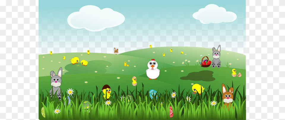 Easter Morning Landscape Clipart, Grass, Plant, Green, Outdoors Png Image