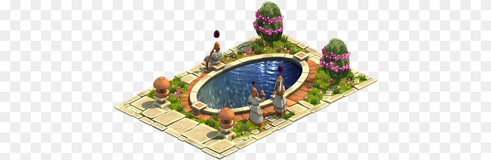 Easter Pond Illustration, Water, Outdoors, Nature, Pool Png