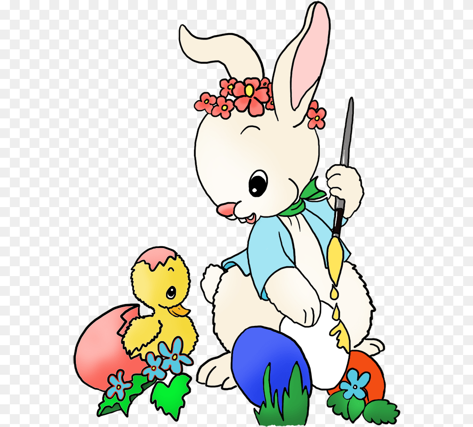 Easter Rabbit And Chicken, Baby, Person, Cartoon, Face Png