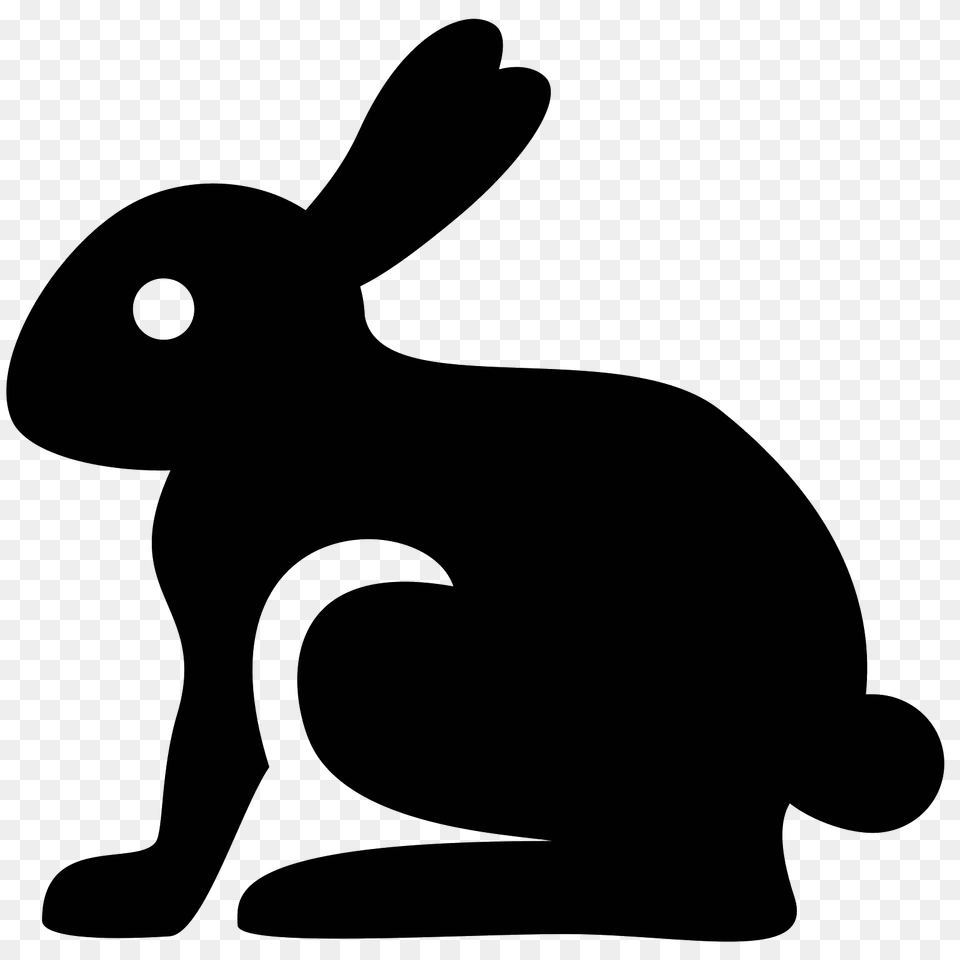 Easter Rabbit Icon, Gray Png Image