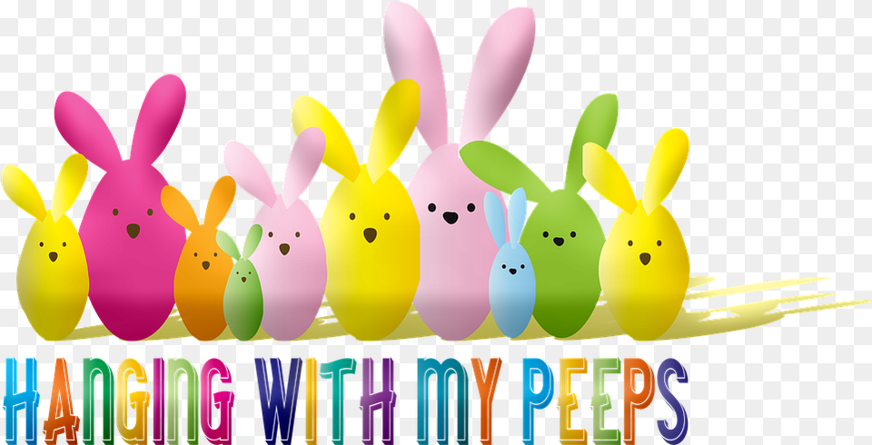 Easter Rabbits Eggs Peeps Quarantined With My Peeps Png