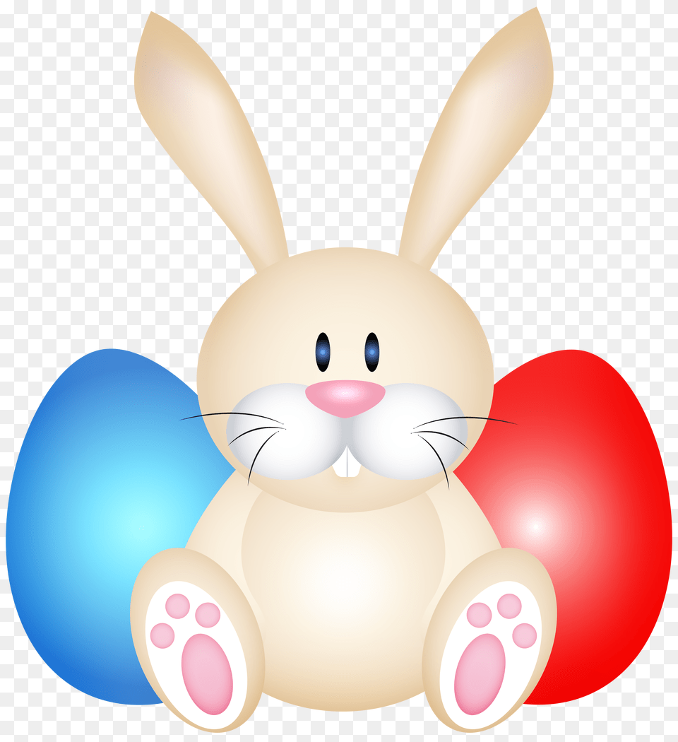 Easter Rabit Whit Eggs Clip Art Png