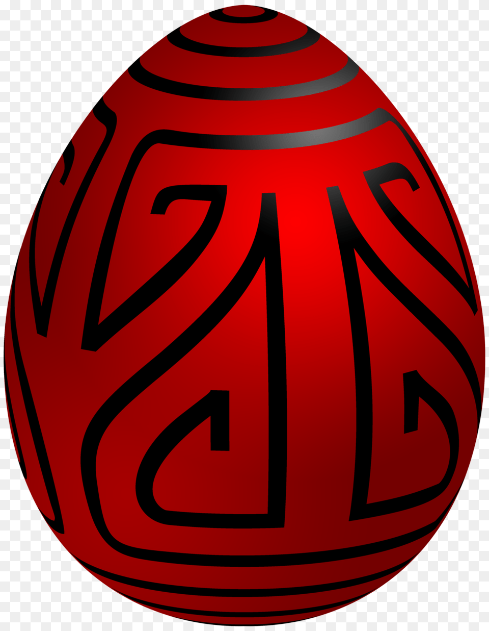 Easter Red Deco Egg Clip Art, Easter Egg, Food, Ammunition, Grenade Free Png