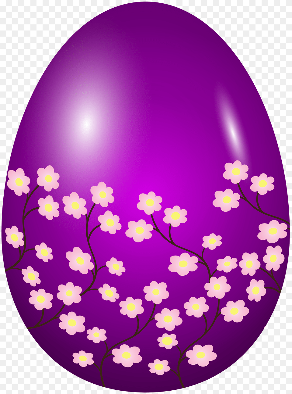 Easter Spring Egg Purple Clip Art Png