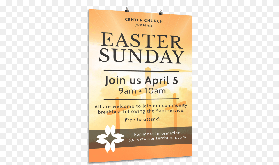 Easter Sunday Poster Template Preview Banner, Advertisement, Book, Publication Free Transparent Png