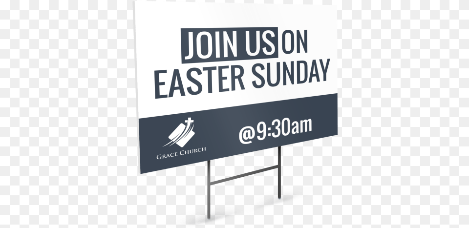 Easter Sunday Yard Sign Template Preview Street Sign, Advertisement, Text Free Transparent Png