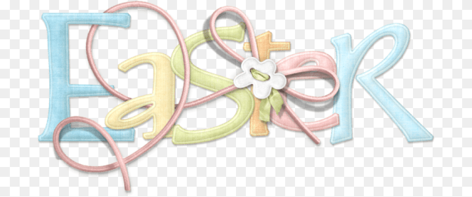 Easter Text Transparent Background Easter, Accessories, Knot Png Image