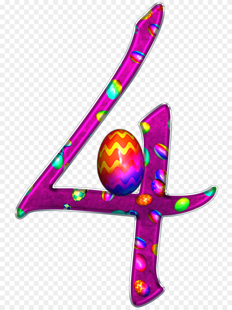 Easter Theme Number, Purple, Blade, Dagger, Knife Free Png