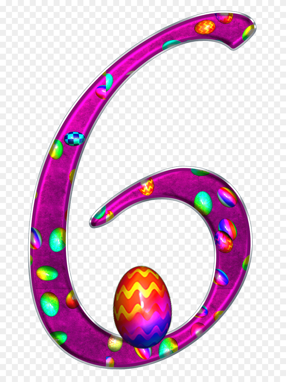 Easter Theme Number, Purple Free Png Download