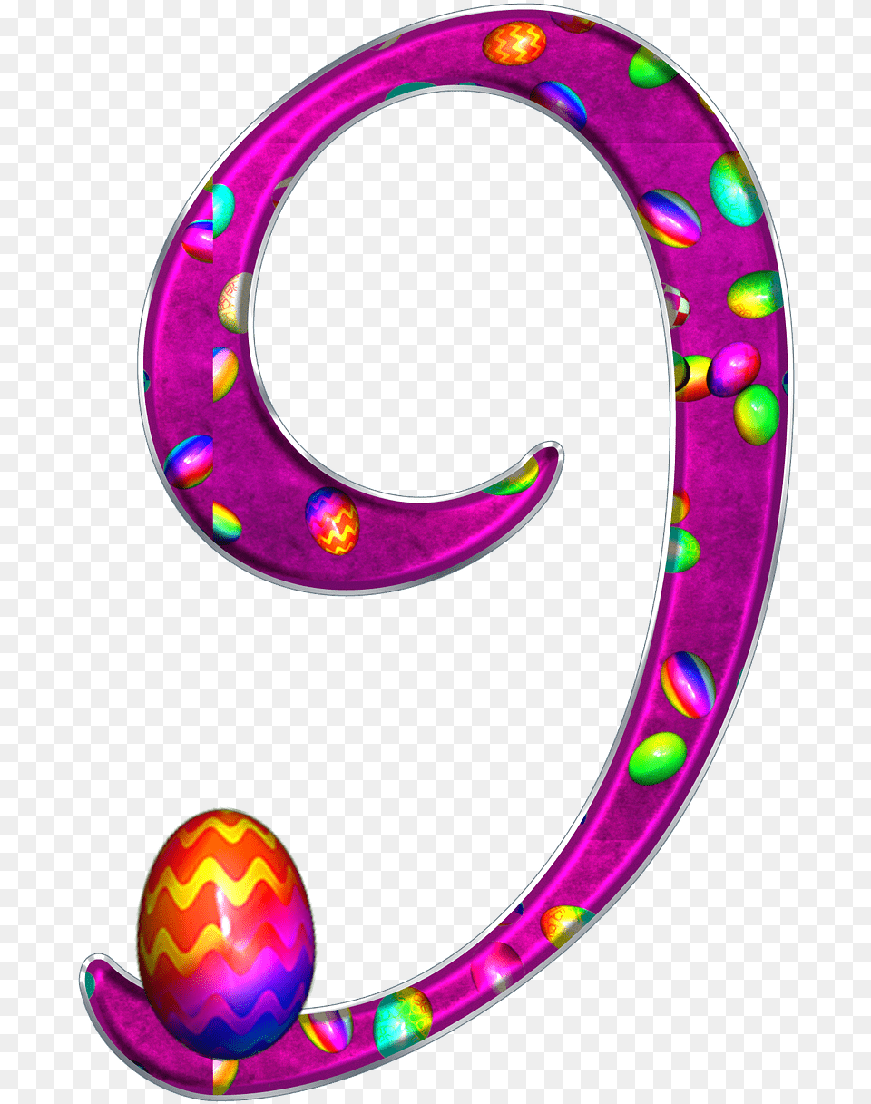 Easter Theme Number 9 Numero 9 Transparente, Egg, Food Free Transparent Png