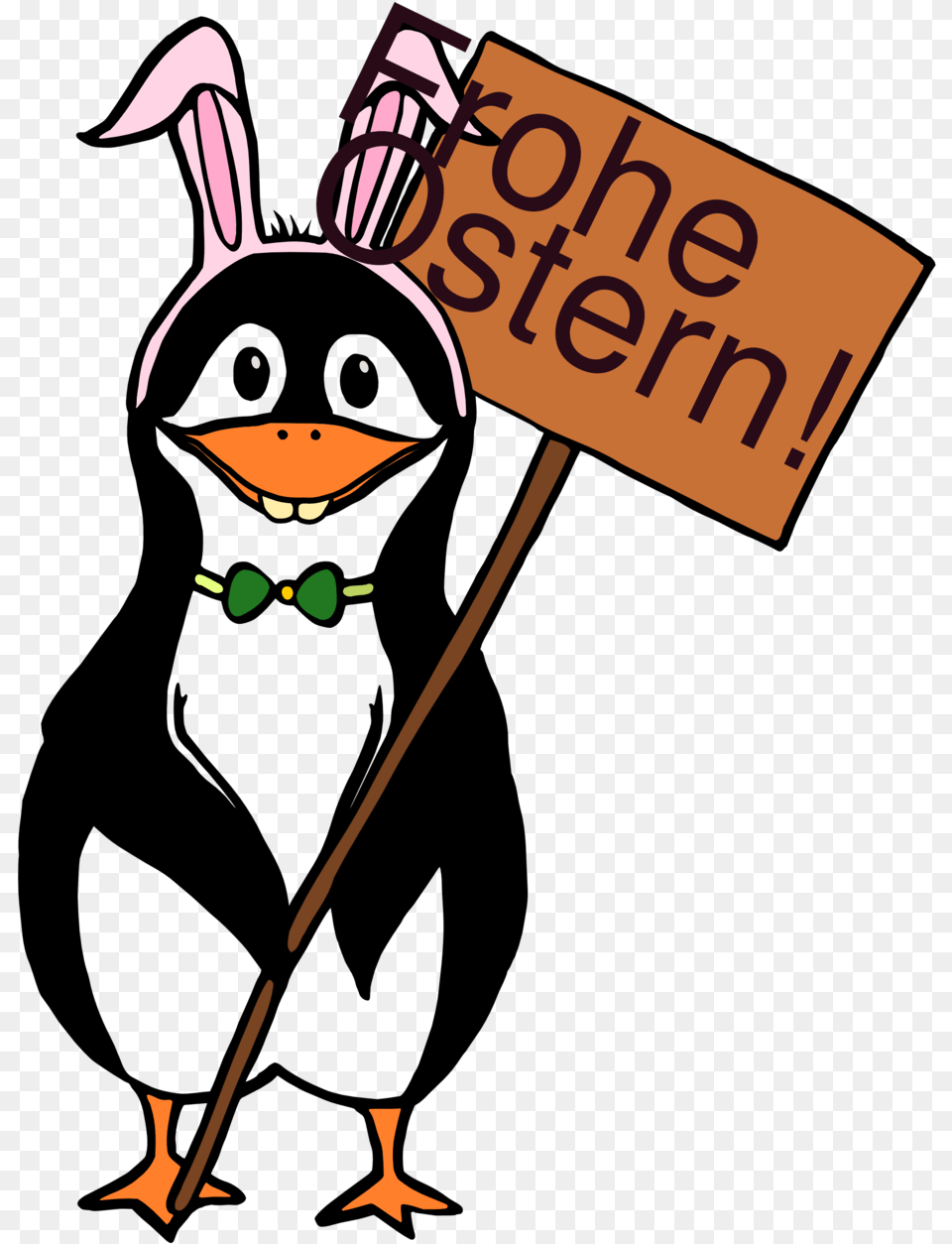 Easter Tux Smiley Ostern, People, Person, Animal, Bird Png