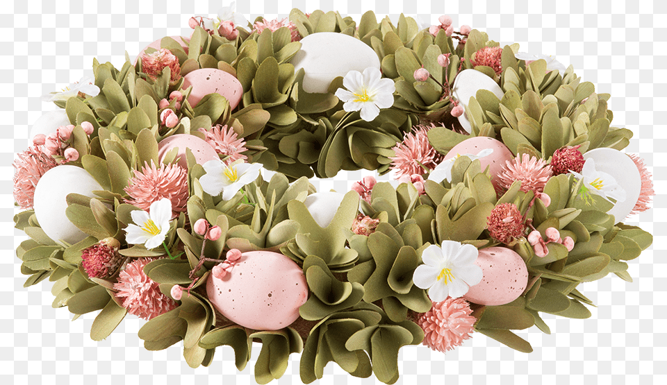 Easter Wreath In Rose And White Bouquet, Plant, Flower, Flower Arrangement Png