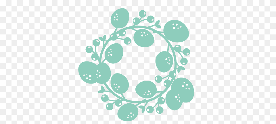 Easter Wreath Svg Scrapbook Cut File Cute Clipart Files Wreath Svg For Cricut, Art, Floral Design, Graphics, Pattern Free Png Download