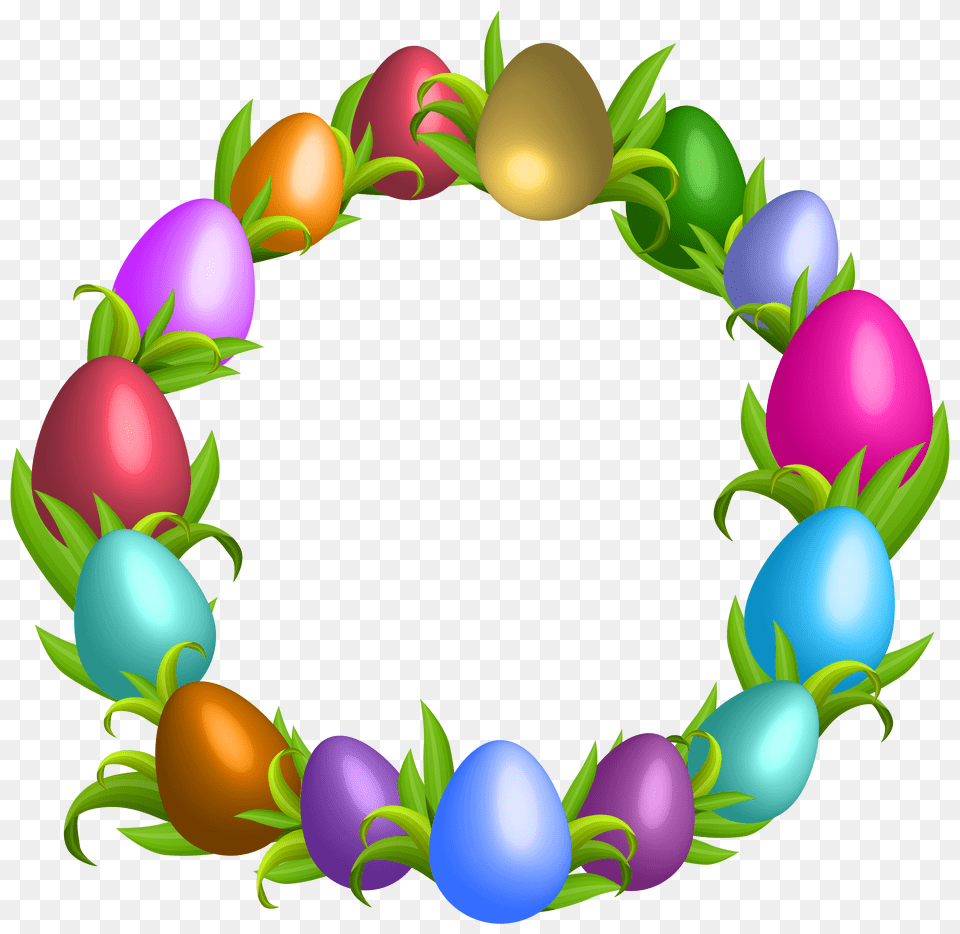 Easter Wreath Transparent Clip, Amphibian, Animal, Frog, Wildlife Free Png Download