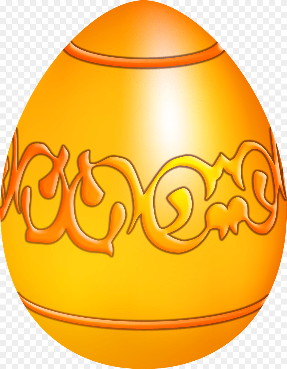 Easter Yellow Decorative Egg Clip Art Yellow Free Png