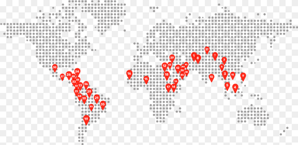 Eastman Automotive Business Global Presence Map Transparent World Map Dotted, Art, Graphics, Pattern Png