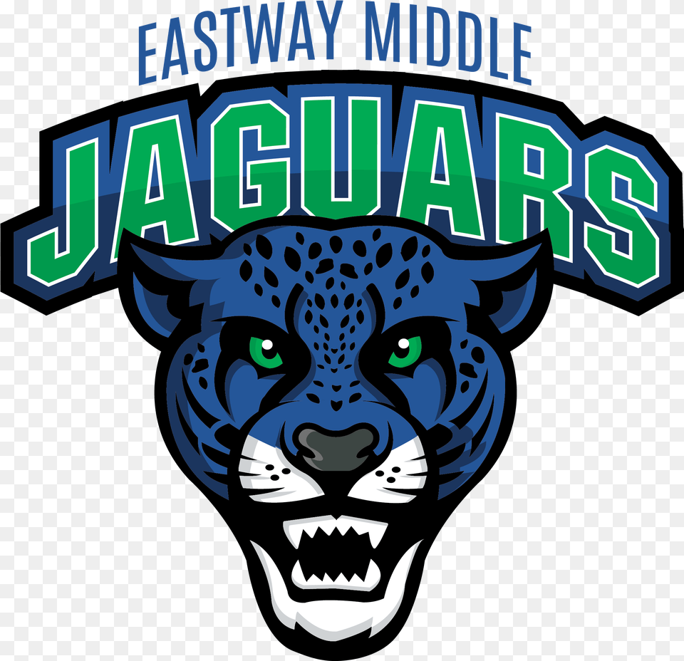 Eastway Middle School Jaguar Logo, Animal, Cheetah, Mammal, Wildlife Png Image