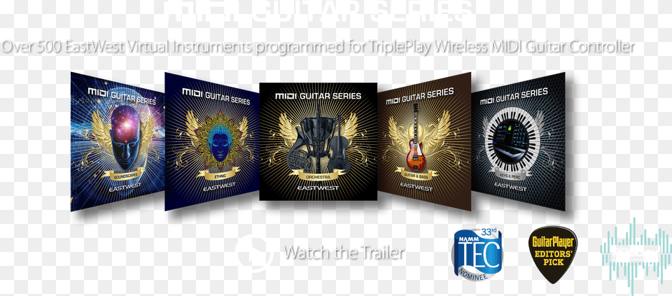Eastwest Midi Guitar Series Graphic Design, Advertisement, Poster, Book, Publication Free Png Download