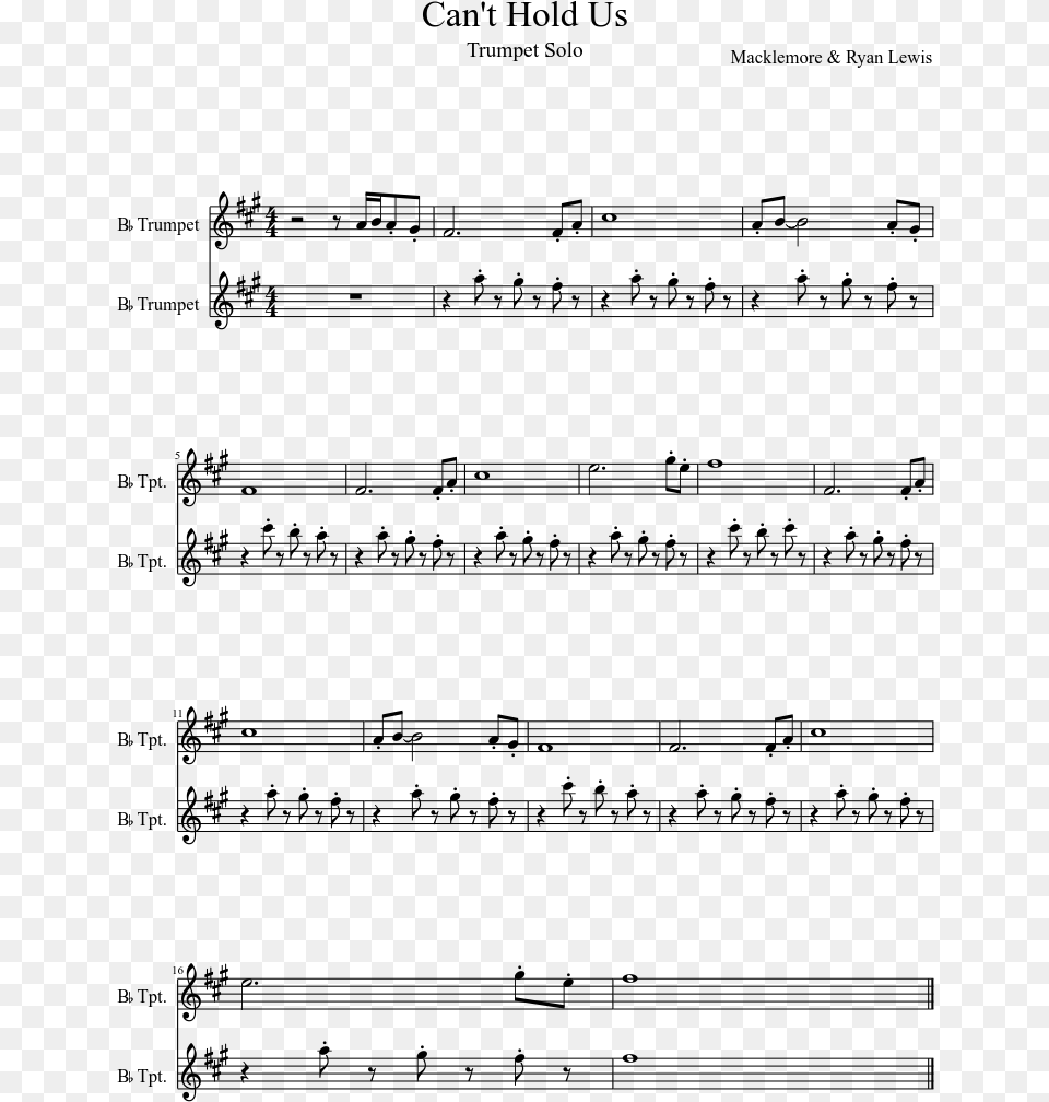 Easy Attack On Titan Trumpet Sheet Music, Gray Png Image