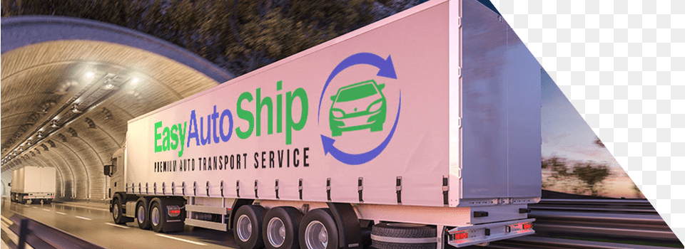 Easy Auto Ship Trailer Truck, Transportation, Vehicle, Machine, Wheel Png Image