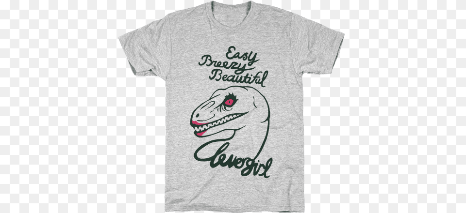 Easy Breezy Beautiful Clever Girl Velociraptor Mens Doctor Shirt, Clothing, T-shirt Free Png Download