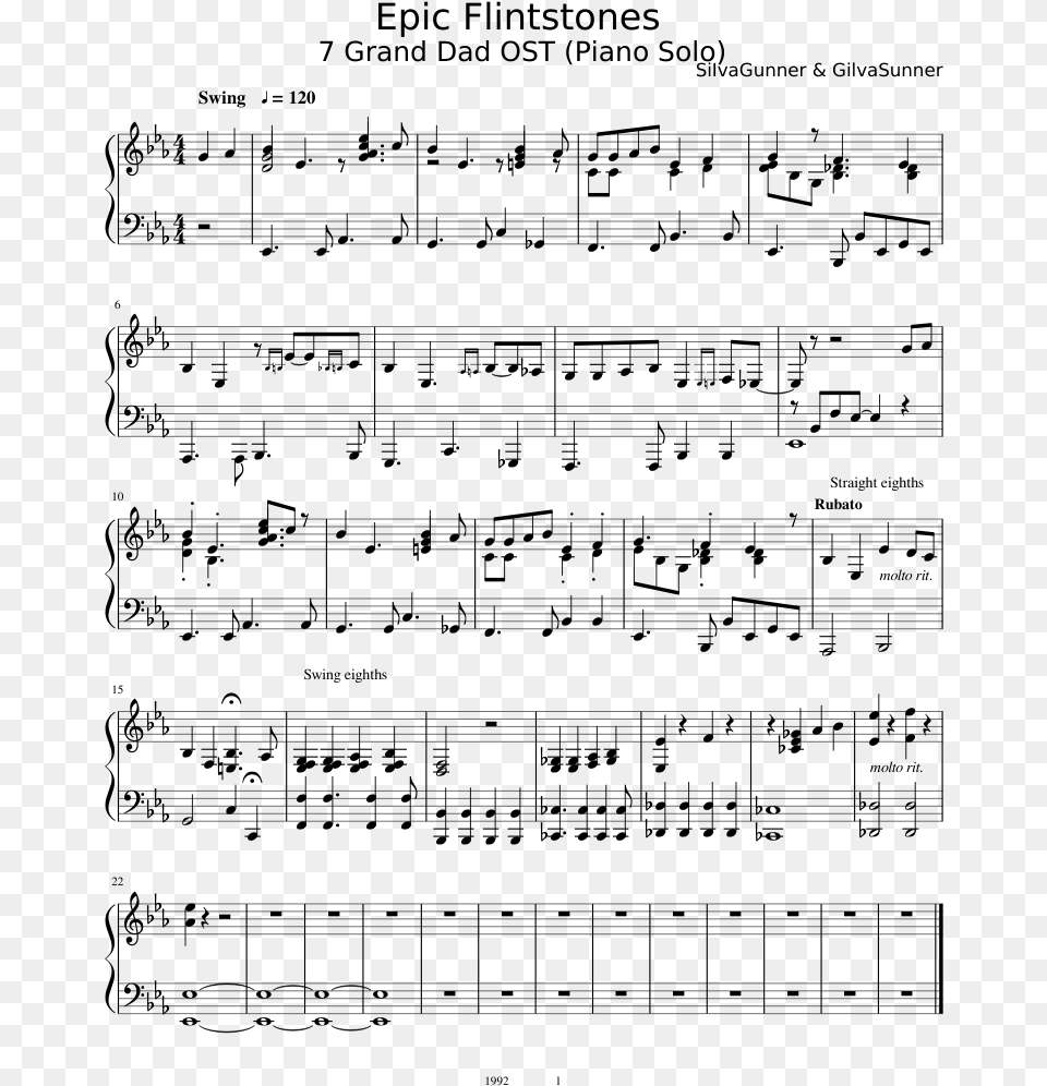 Easy Bts Piano Sheet Music, Gray Png