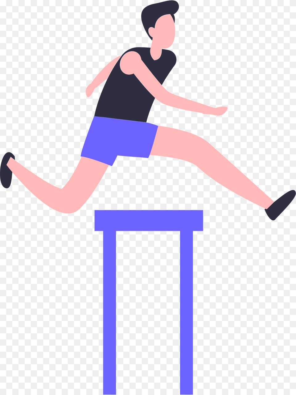 Easy Clipart, Hurdle, Person, Sport, Track And Field Free Png Download
