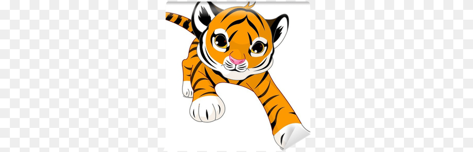 Easy Cute Tiger Drawing, Animal, Mammal, Wildlife Png Image