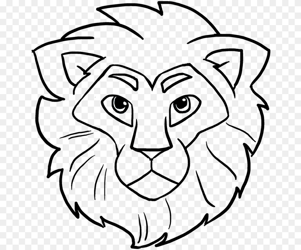 Easy Drawing Guides On Twitter Learn How To Draw A Lion Head Easy Drawing Free Png