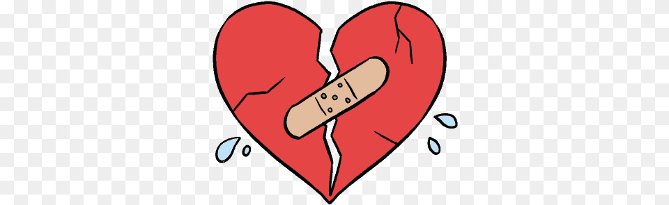 Easy Drawing Of Hearts At Getdrawings Broken Heart Easy Drawings, Bandage, First Aid, Baby, Person Png Image