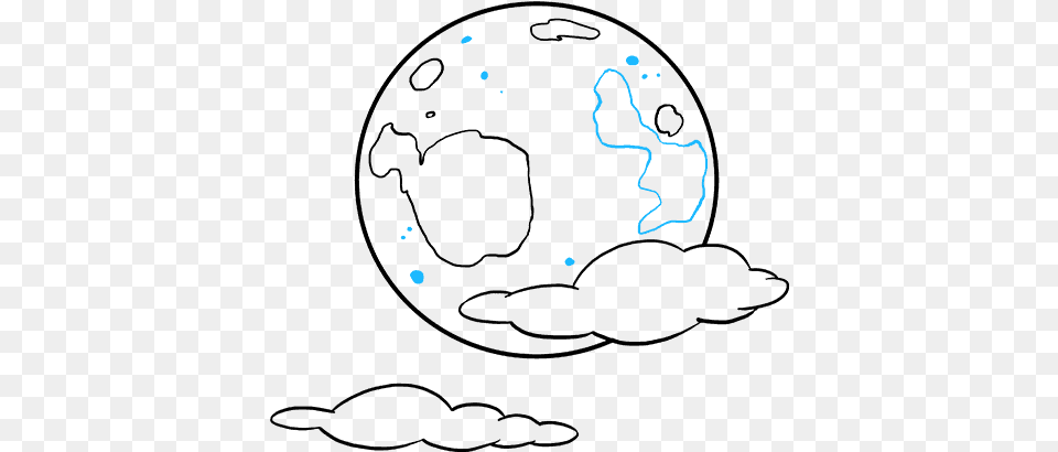 Easy Drawing Of The Moon, Outdoors, Astronomy, Outer Space, Nature Png Image
