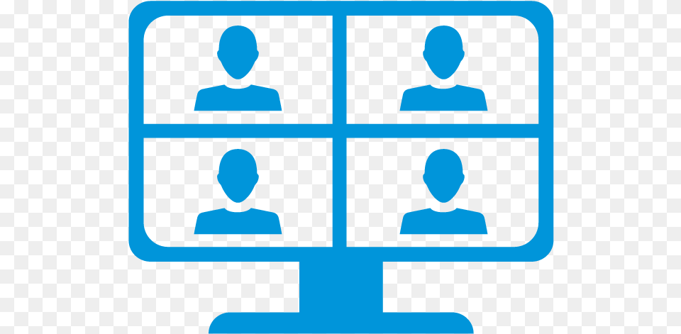 Easy For Anyone To Use Video Conferencing Icon, Person, Network, Head Png
