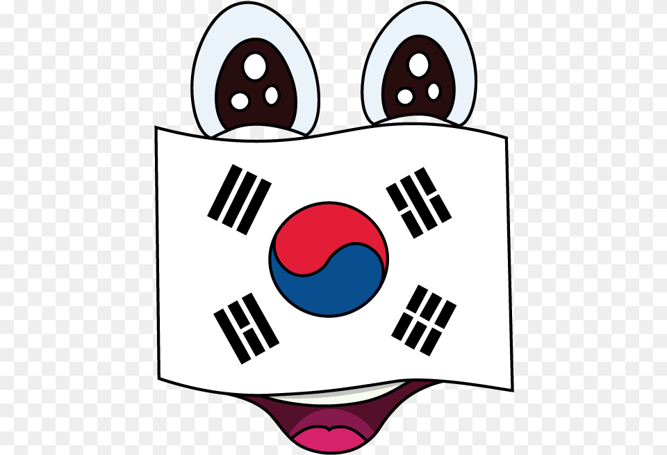 Easy Korean Flag North Draw Draw South Korea Flag, Dynamite, Weapon Png Image