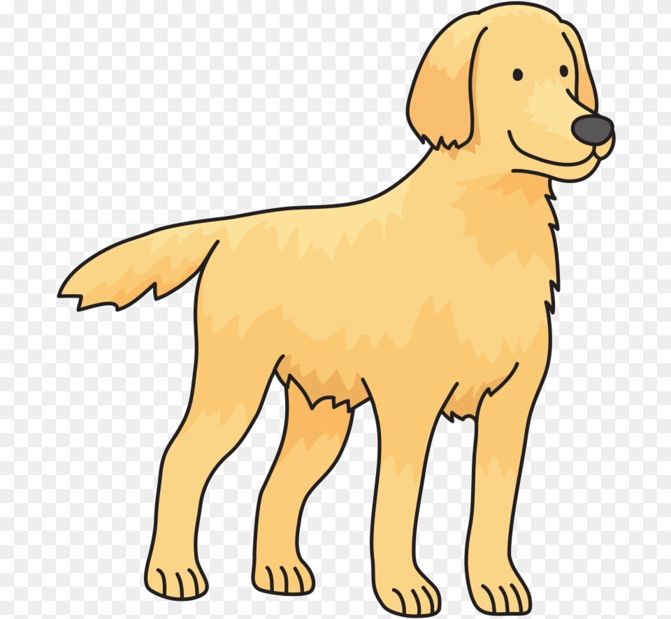 Easy Labels Clip Art Dog Details Golden Retriever Drawing Simple Golden Retriever Drawing, Animal, Canine, Pet, Golden Retriever Free Png Download