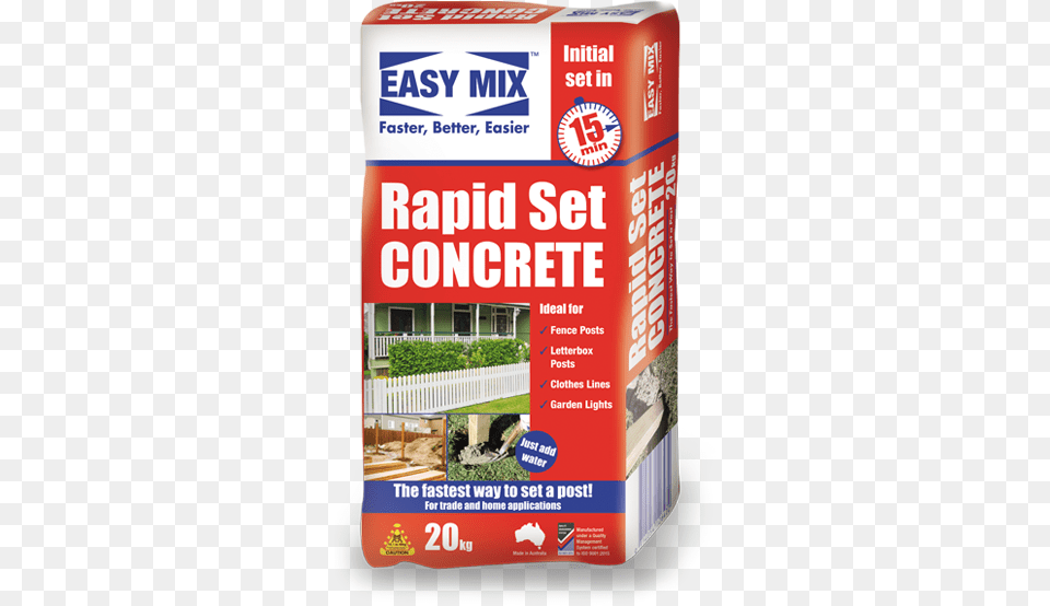 Easy Mix Rapid Set Concrete Grass, Herbal, Herbs, Plant, Box Free Png Download
