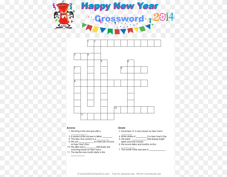 Easy New Year Word Search, Game, Crossword Puzzle Png