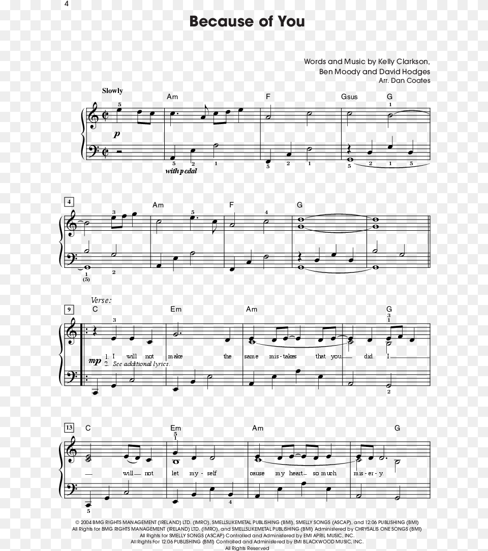 Easy Piano Sheet Music With Letters The Giant Book Trust His Heart Piano Sheet Music, Outdoors, Nature, Night, Text Free Png