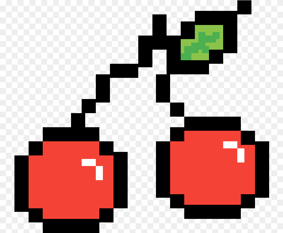 Easy Pixel Art Cherry Cherry Pixel Art, First Aid, Food, Fruit, Plant Free Png Download