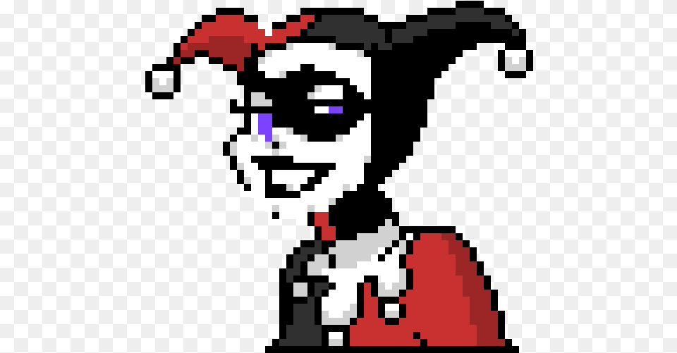 Easy Pixel Art Harley Quinn, Performer, Person, Qr Code Free Png