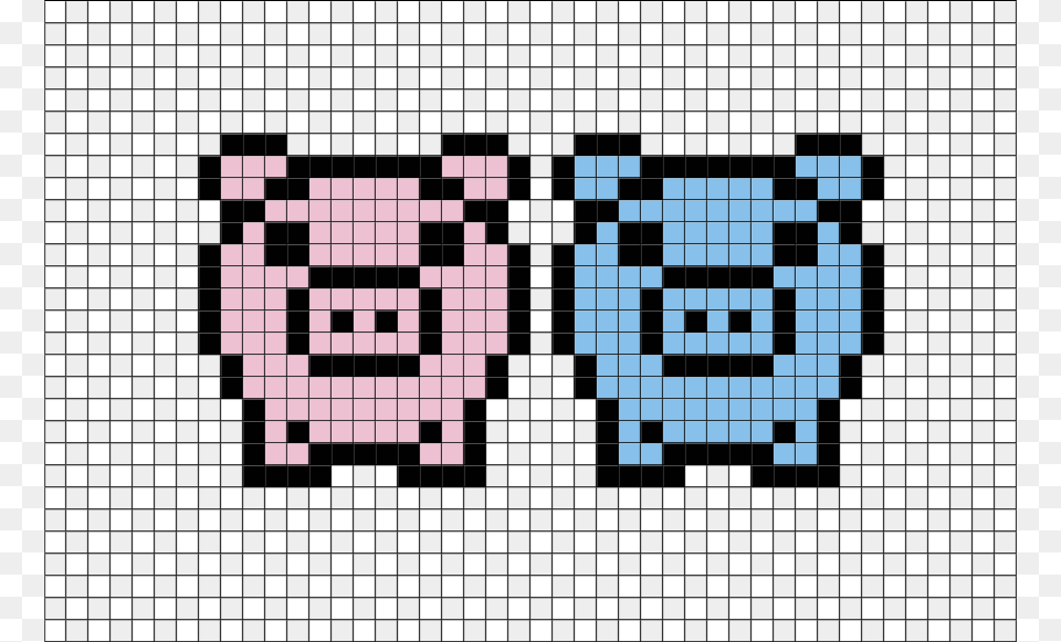 Easy Pixel Art Pig, Qr Code Png Image