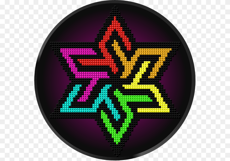 Easy Pixel Art Rainbow, Pattern, Embroidery, Stitch, Symbol Free Png Download