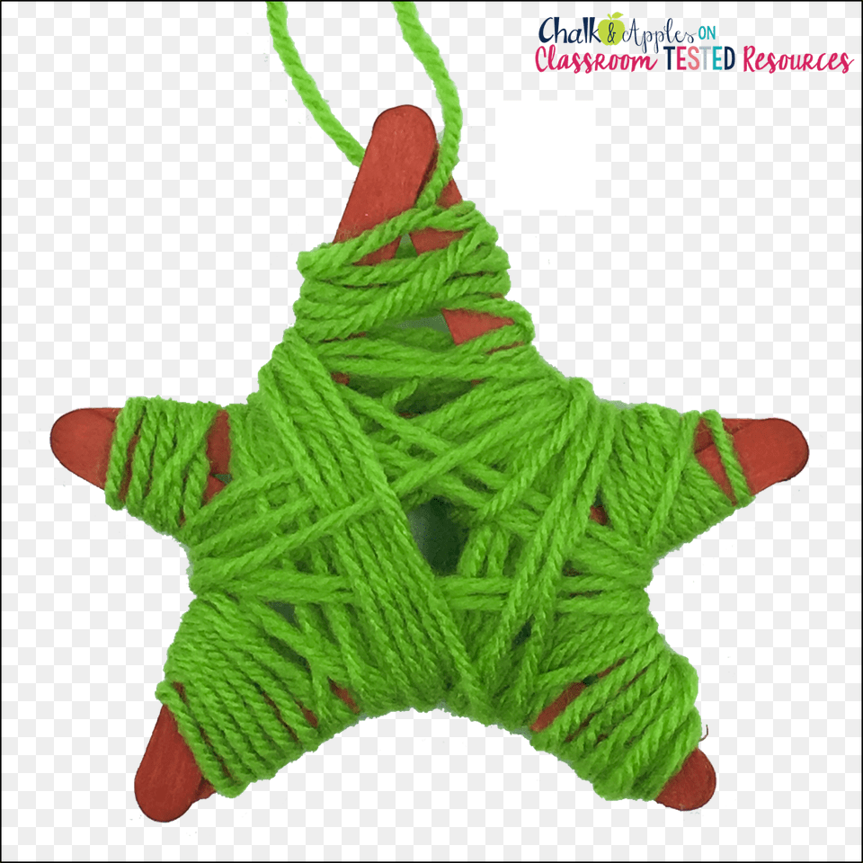Easy Popsicle Stick Christmas Ornaments Classroom Tested Resources, Clothing, Glove, Yarn Png Image