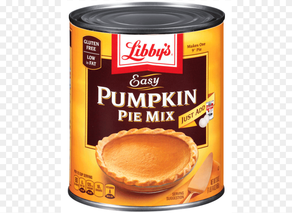 Easy Pumpkin Pie Libbys Pumpkin Pie Filling, Custard, Food, Can, Tin Png