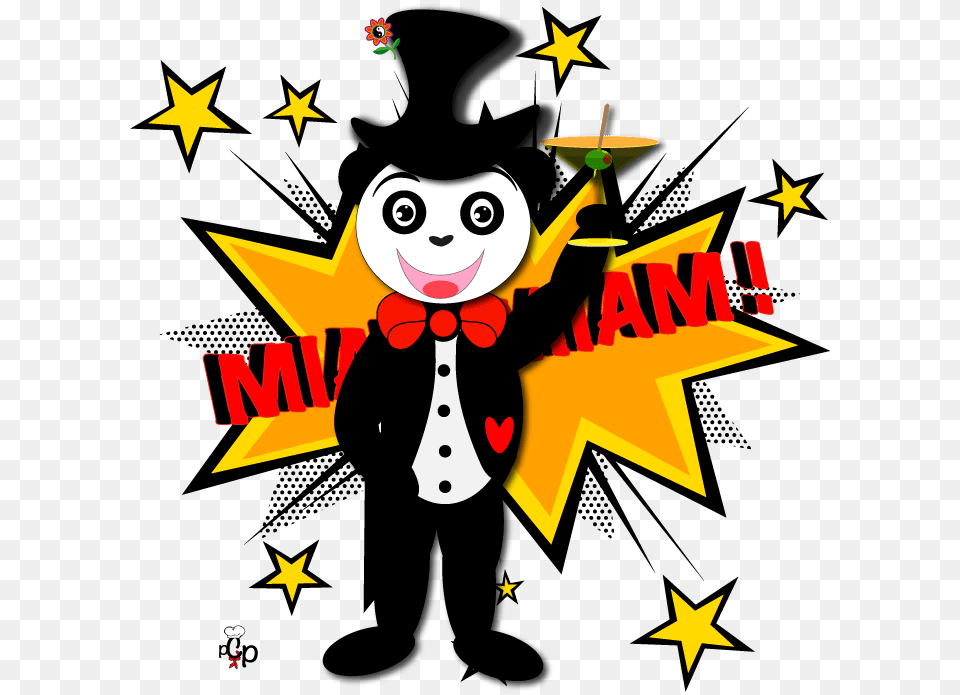 Easy Recipe Panda King Galette Comic Book Word Clip Art, Performer, Person, Face, Head Free Png Download