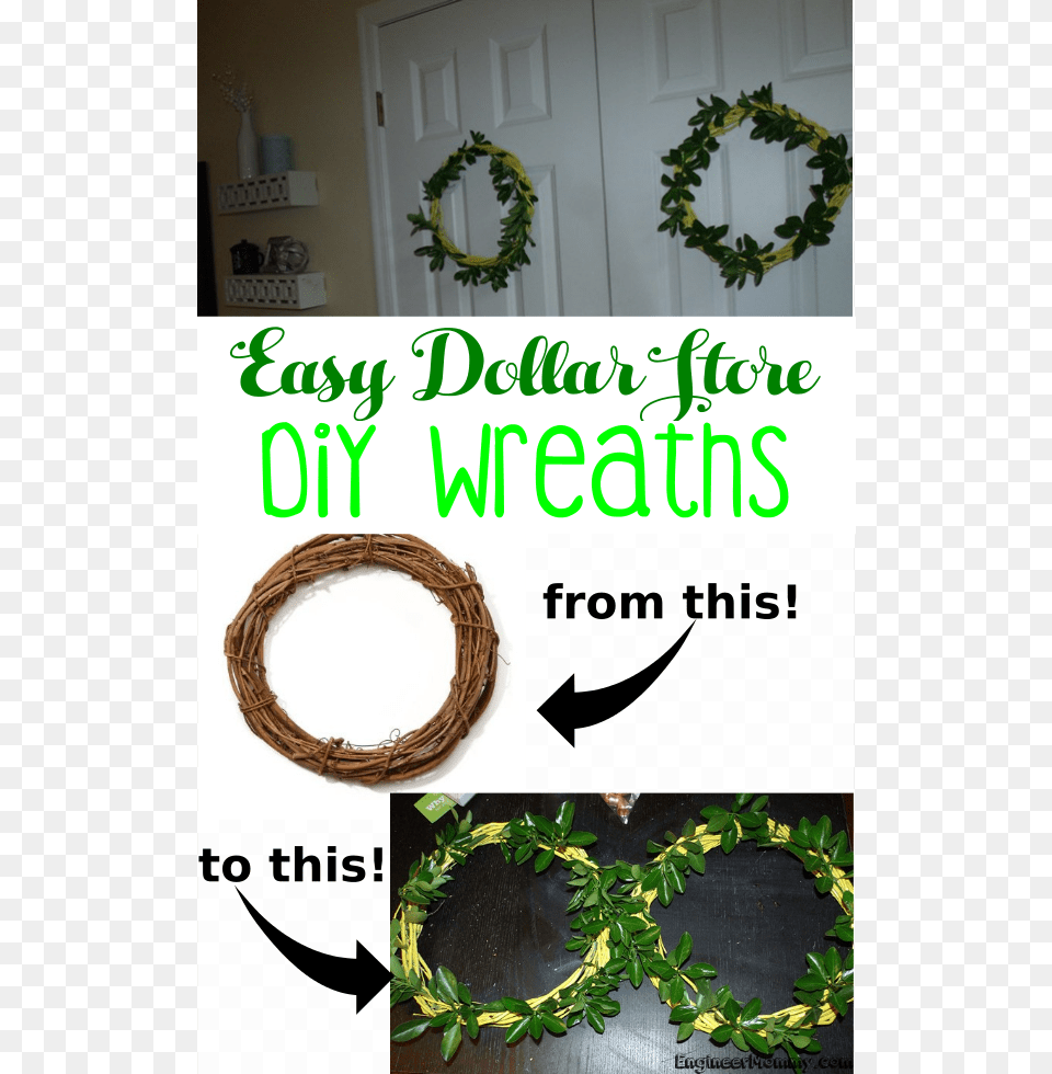 Easy Spring Themed Dollar Store Wreaths Darice Floral Design Wreath Grapevine Natural, Plant Free Transparent Png