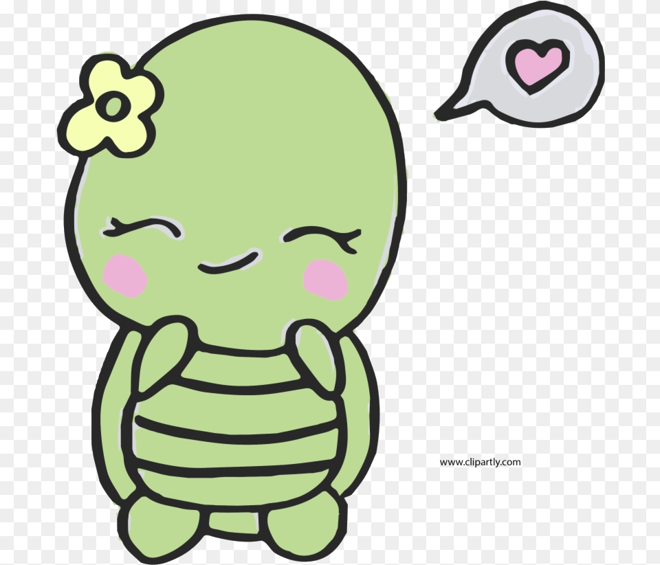 Easy Sweet And Cute Turtle Clipart Drawing Transparent Cartoon Cute Easy Turtle, Plush, Toy, Ammunition, Grenade Png Image