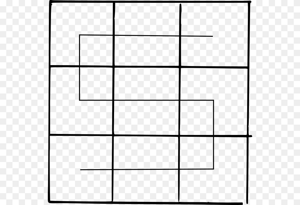 Easy Tessellation Of Squares, Gray Png