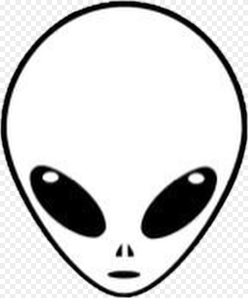 Easy To Draw Alien Head Clipart Download Alien Head Transparent Background, Stencil, Disk Png Image